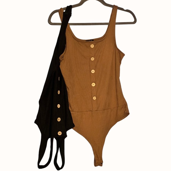 5/$25 Misc Bundle Deal - Brown and Black Bodysuit Bundle - L - Picture 2 of 6